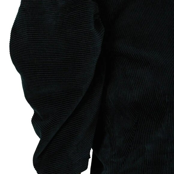 Green Far Out Corduroy Mini Dress • BlankNYC • Statement Sleeves - Picture 4 of 10